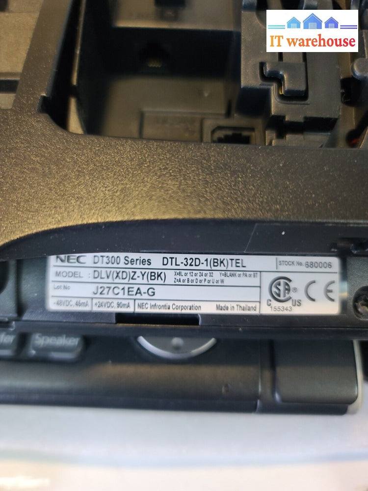 - 6X Nec Dt300 Series Phones (3X Dtl-24D-1 / 3X Dtl-32D-1)