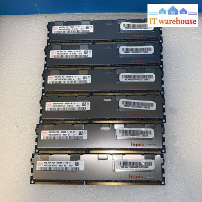 6X Sk Hynix Hmt31Gr7Bfr4C-H9 8Gb Pc3-10600 Ddr3-1333Mhz Ecc Reg Cl9 240P