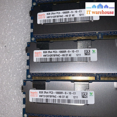 6X Sk Hynix Hmt31Gr7Bfr4C-H9 8Gb Pc3-10600 Ddr3-1333Mhz Ecc Reg Cl9 240P