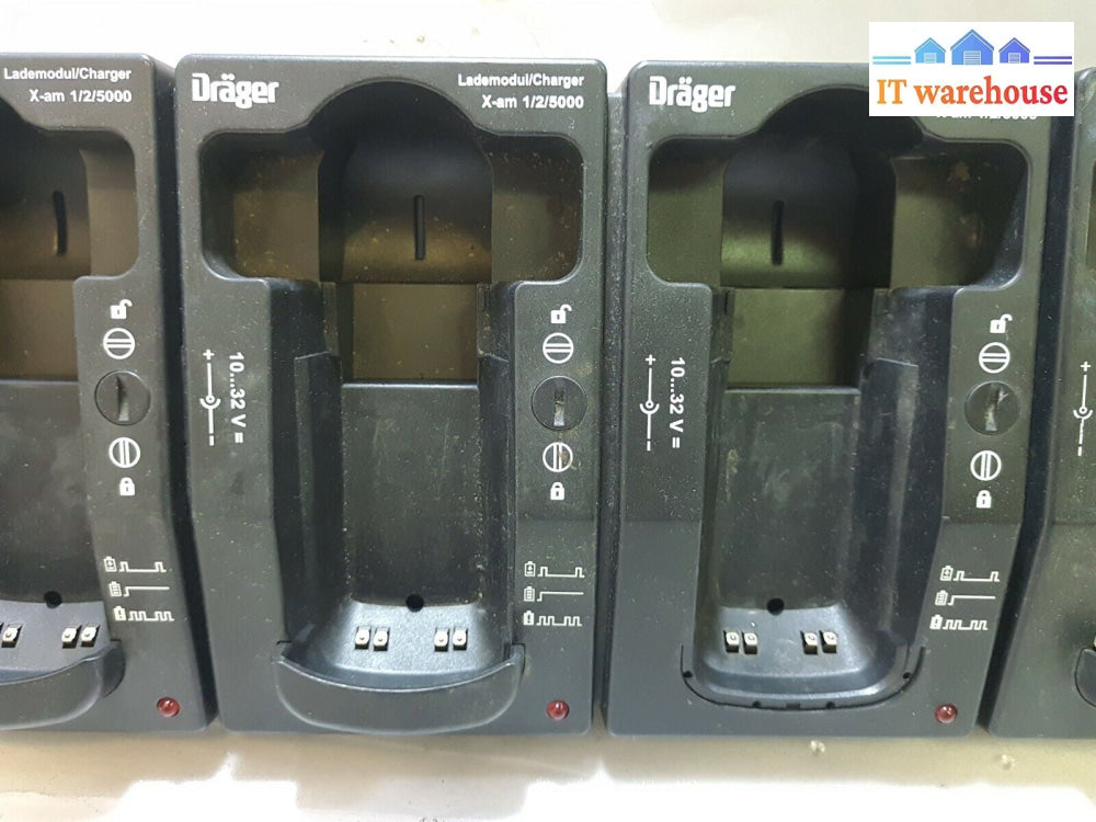 8 = 2*4X Drager X-Am 1/2/5000 4-Gas Multi Gas 8318639 Charger (No Ac Adapter)