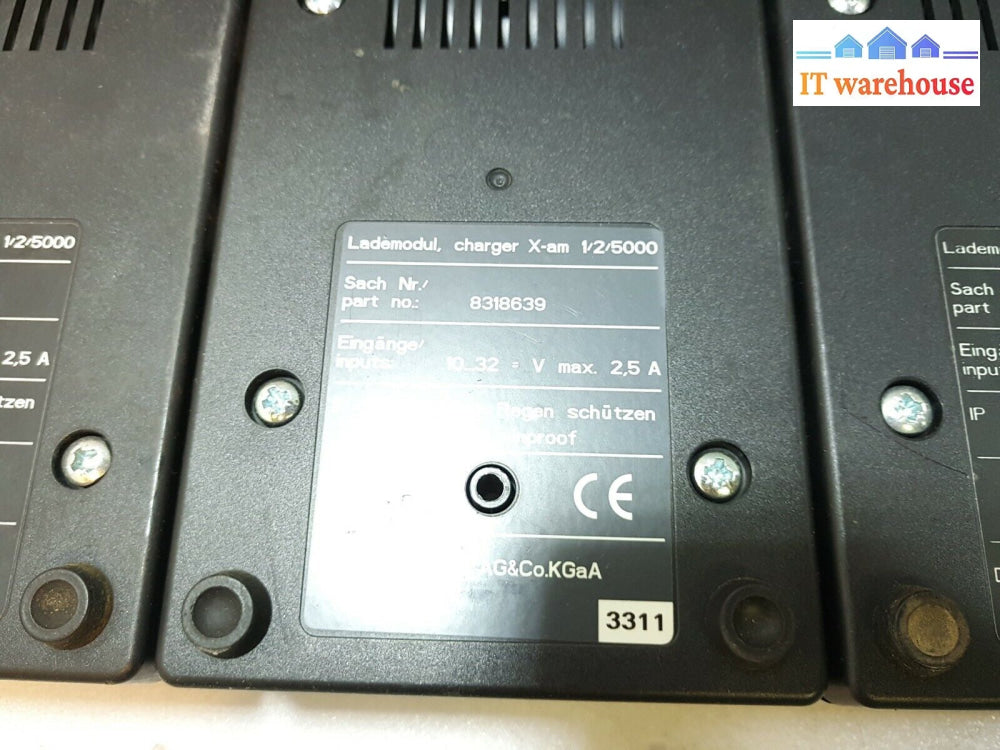 8 = 2*4X Drager X-Am 1/2/5000 4-Gas Multi Gas 8318639 Charger (No Ac Adapter)