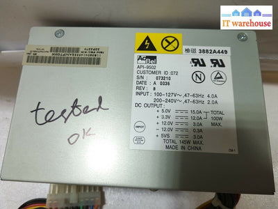 - Acbel Api-9502 22P2275 20Pin 145W Power Supply For Ibm Netvista Pc