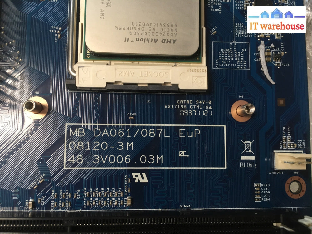 + Acer MB DA061/087L EuP Aspire Z5101 DDR2 Socket LGA AM2 Motherboard W/ AMD CPU