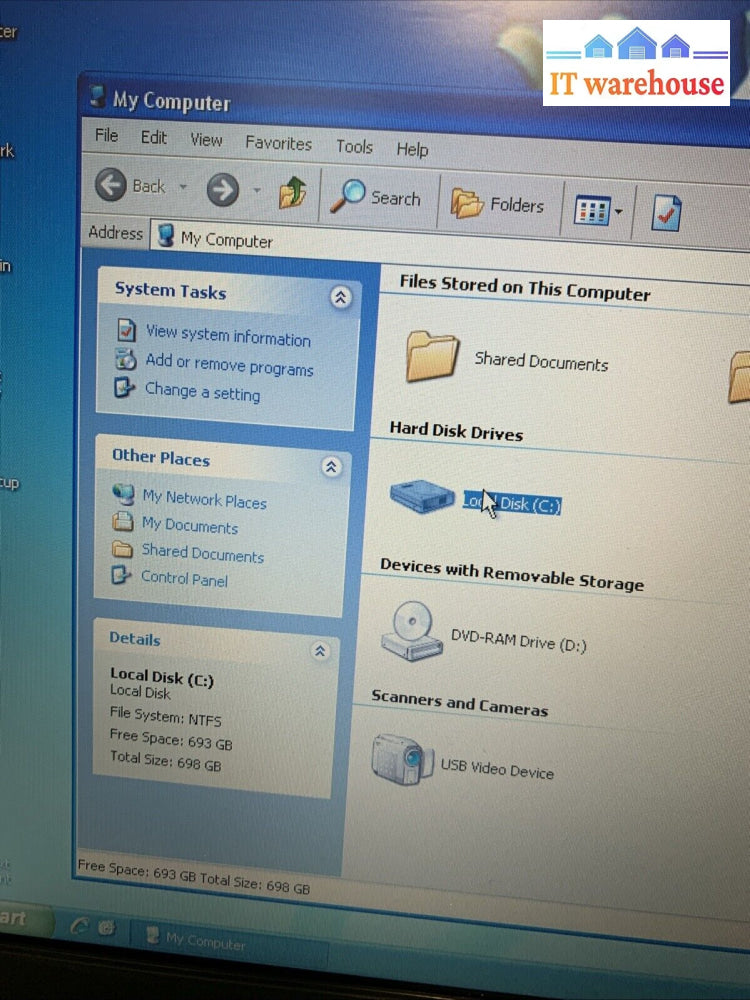 Acer Travel Mate 6592 C2D T7300 2GB 750GB Windows xp pro sp3 (one key defective)