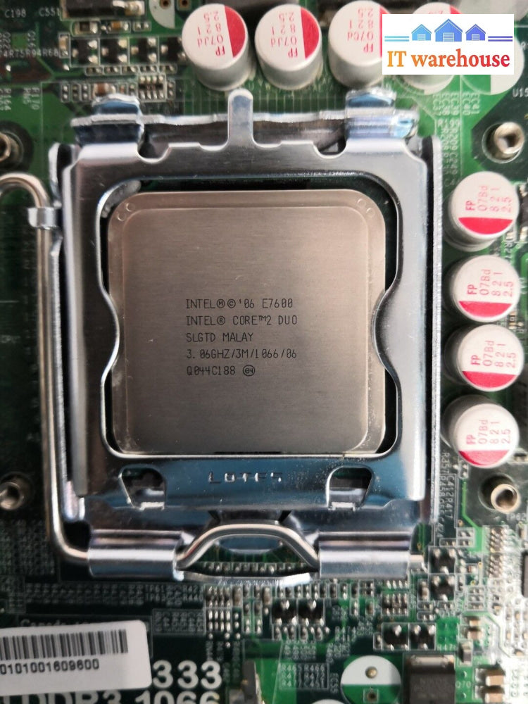 + Acer Veriton L480G G43T-As Usff Motherboard W/ Intel E7600 Core 2 Duo 3.06Ghz