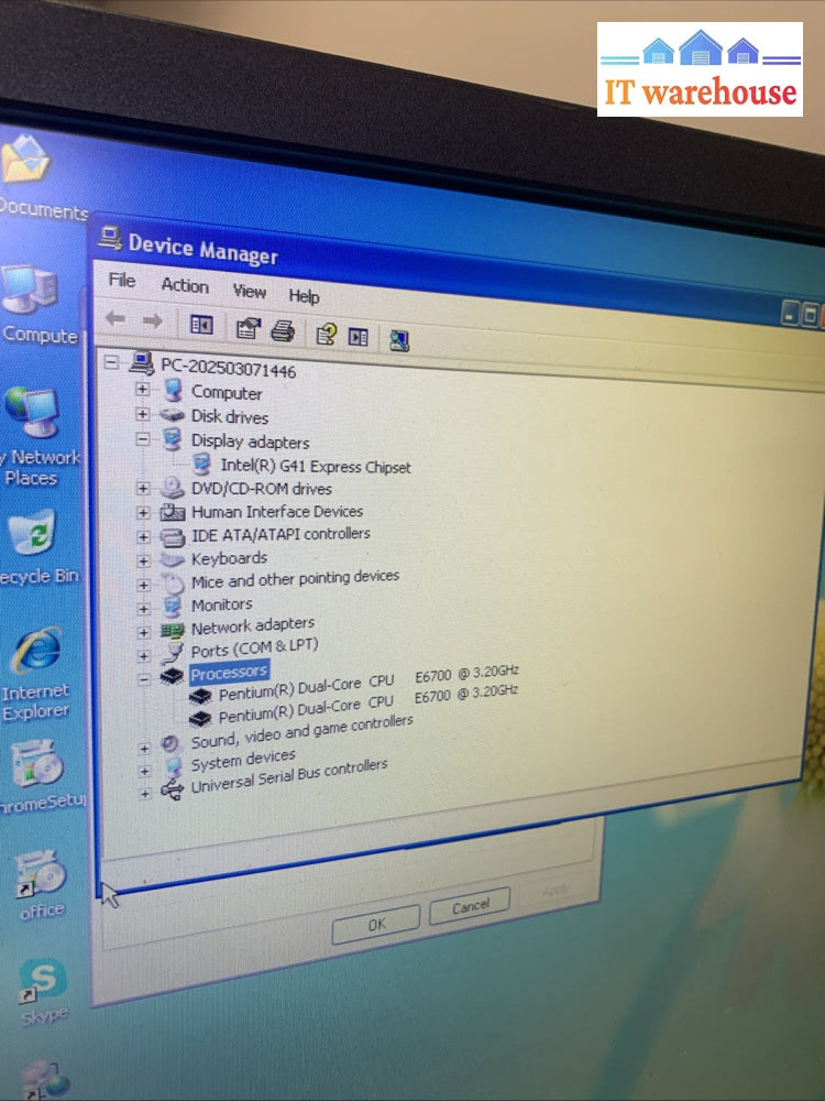 Acer Veriton SFF Duo core E6700 3GB 250GB Windows XP Pro SP3 (wifi)