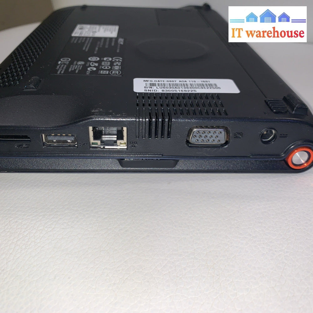 Acer ZG5- Intel Atom N270 1.6GHZ 8GB HD 512MB RAM Windows XP PRO SP3