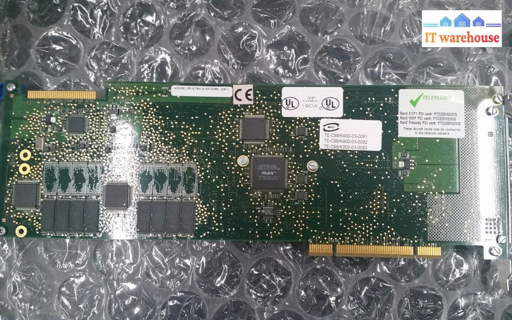 Aculab Ac6190 Prosody X Pci Card 4X Rj45 W/ Ac6311 Pmx + Ac6400 Card
