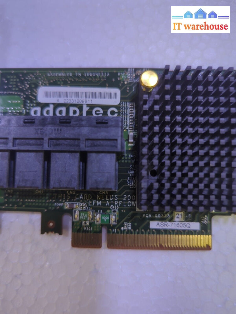 - Adaptec ASR-71605Q 6GB/S 16 Port SAS/SATA RAID Storage Controller Card