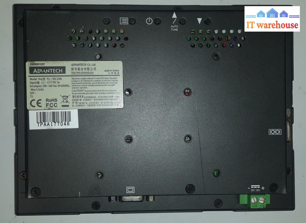 + Advantech ES-2206 ES2206 12VDC 6.5" LCD (640 x 400 )