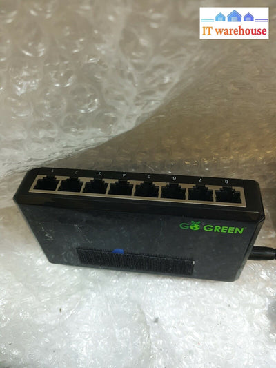 - Airlink 101 8-Port 10/100/1000 Green Switch Agsw802 With 9V Ac Adapter