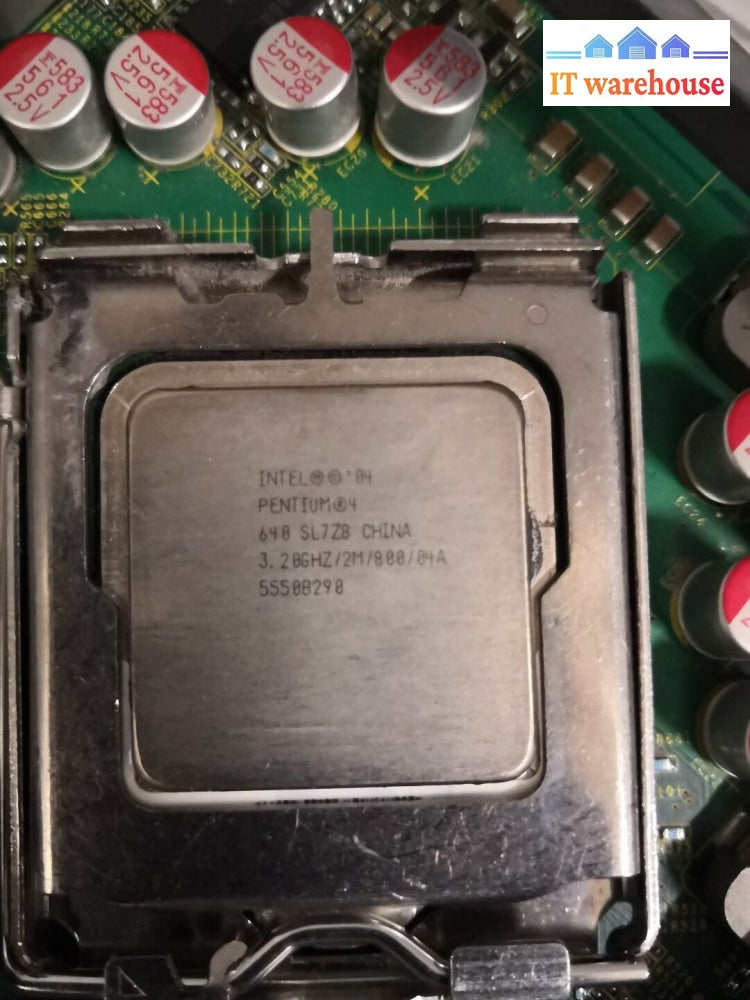 - ANTIQUE MOTHERBOARD MS-9162 WITH PENTIUM 4 640 CPU @@@