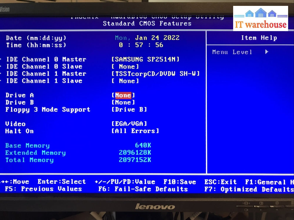 Aopen Desktop Intel Celeron D 2.93Ghz 2Gb Ram 250Gb Hdd Winxp