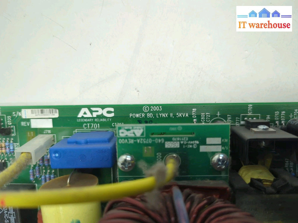 APC 640-0751G_REV08 POWER BOARD