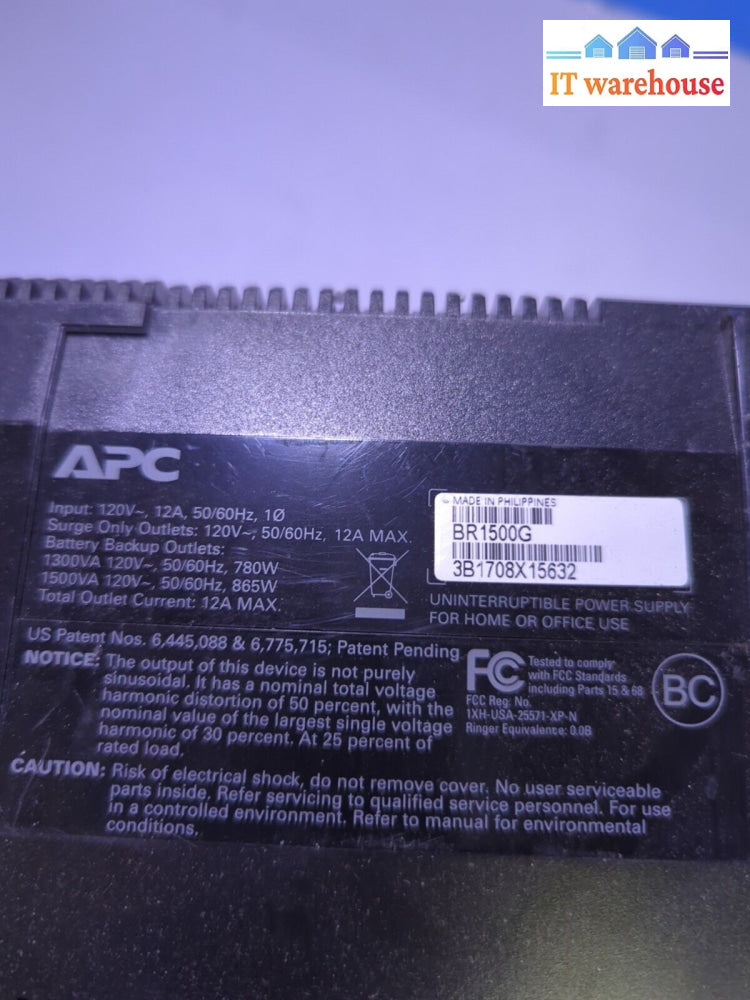 Apc Pro 1500 Br1500G Ups Battery Back Up Power Supply (No Batteries) -