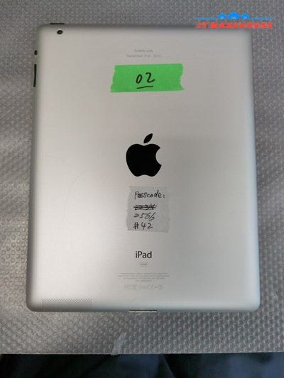 $ Apple Ipad 2 A1395 Silver 9.7’ 32 G Wifi Tested (Touch Screen Peel Off)