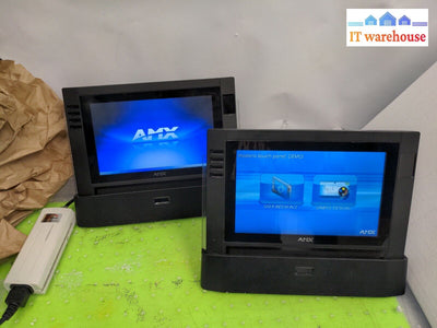 - (As Is) 2X Amx Mvp-9000I Fg5967-01 Poe Power Pad W/ Docking + Adapter