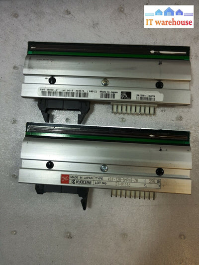 - (As Is) 2X Zebra Printhead For 140Xiiii 140Xiiii + Kst-128-8Mpk8-Zb/ 48000-2