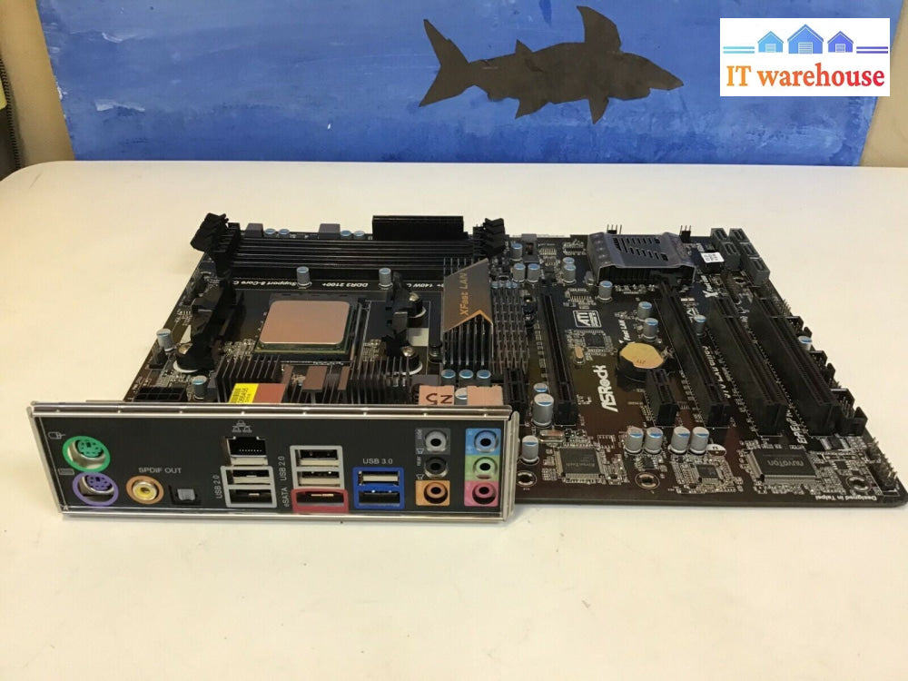 ASRock 970 Extreme3 Motherboard W/AMD Phenom II X4 955 3.2GHz + I/0 Plate Tested