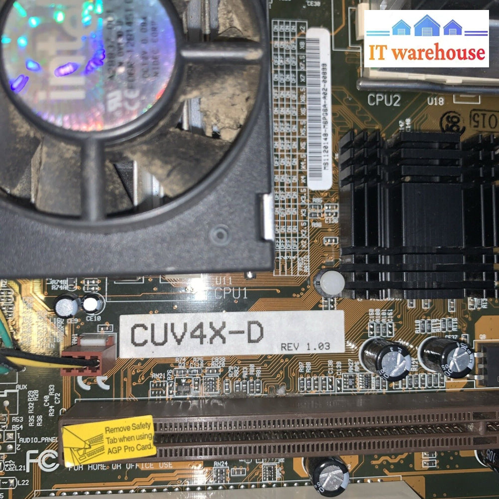 ASUS CUV4X-D REV 1.03 Socket 370 + Dual SOCKET 370 MOTHEREBOARD with CPUs