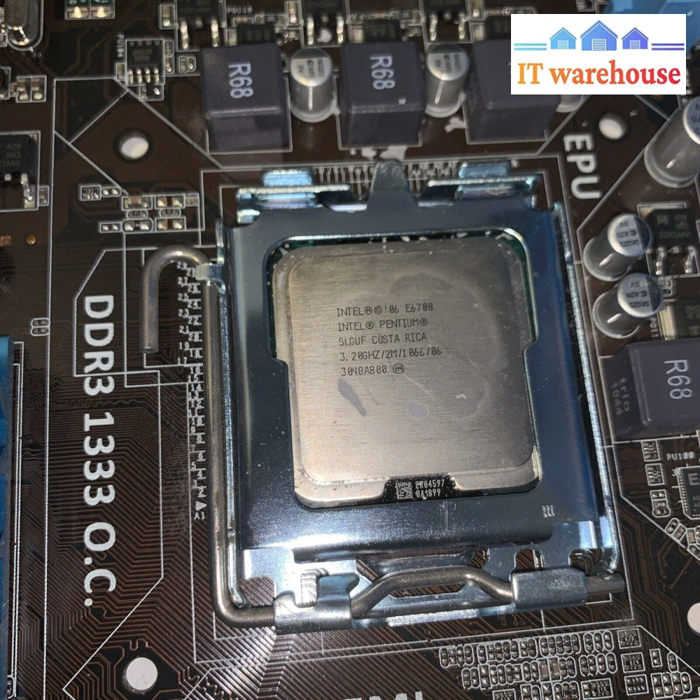 ASUS P5G41T-MLX Intel LGA 775 DDR3 MOTHERBOARD +IO plate + cpu/ram