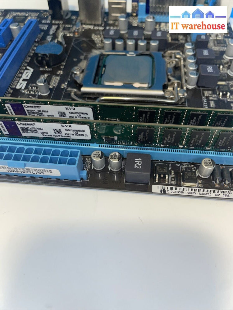 Asus P8H61-M LX PLUS Motherboard + 8GB Ram+ i5-3550 Cpu