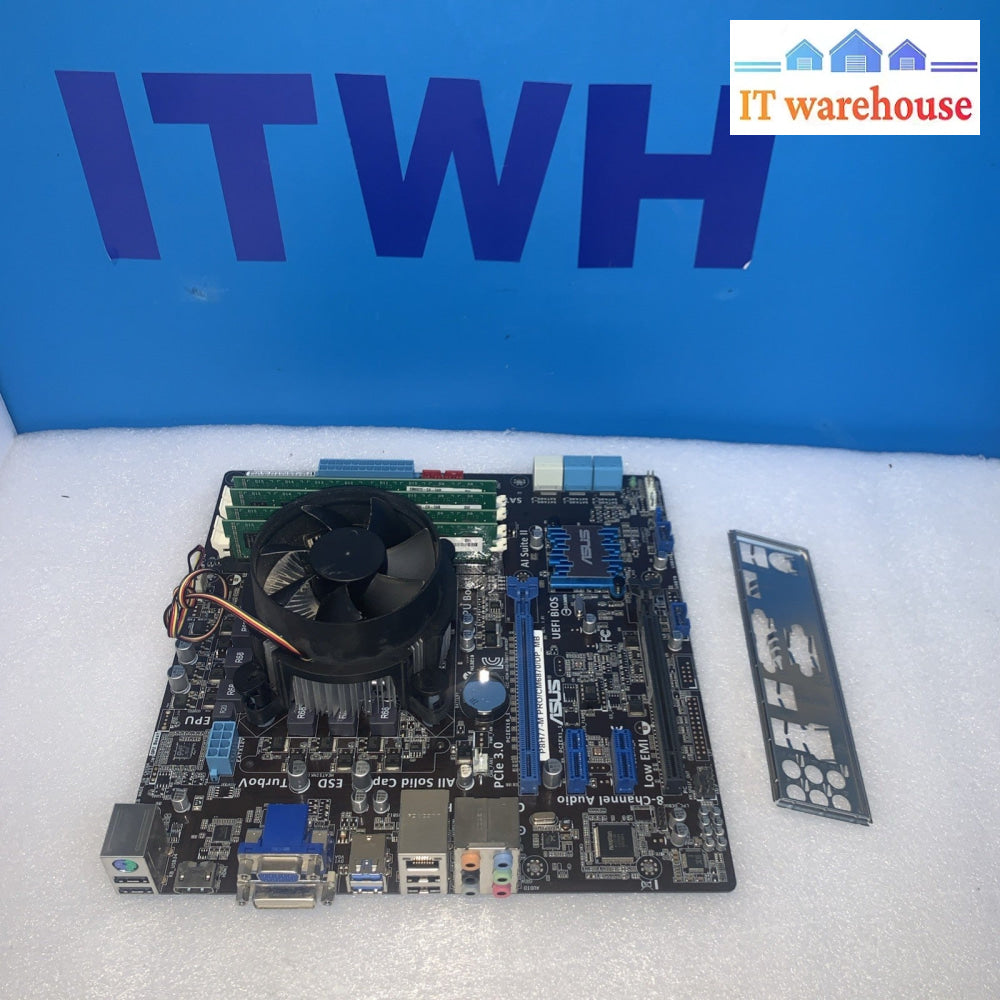 ASUS P8H77-M PRO LGA1155 mATX Motherboar +16GB Ram + i7-3770 CPU