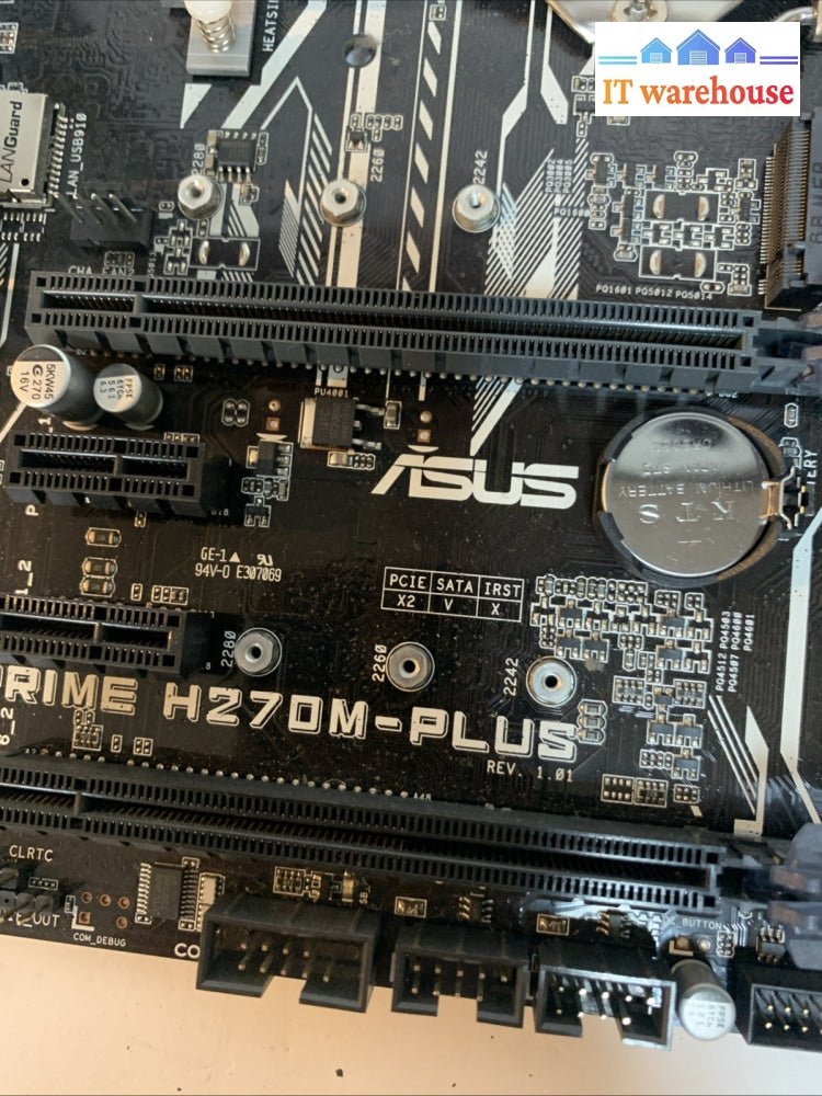 Asus Prime H270M-PLUS H270 HDMI 6Gb/s DDR4 LGA1151 mATX Motherboard w/ i7-7700