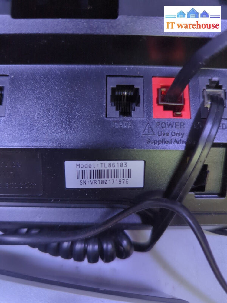 - At&T 2-Line Corded/Cordless Answering System Tl86103 With Wireless Handset