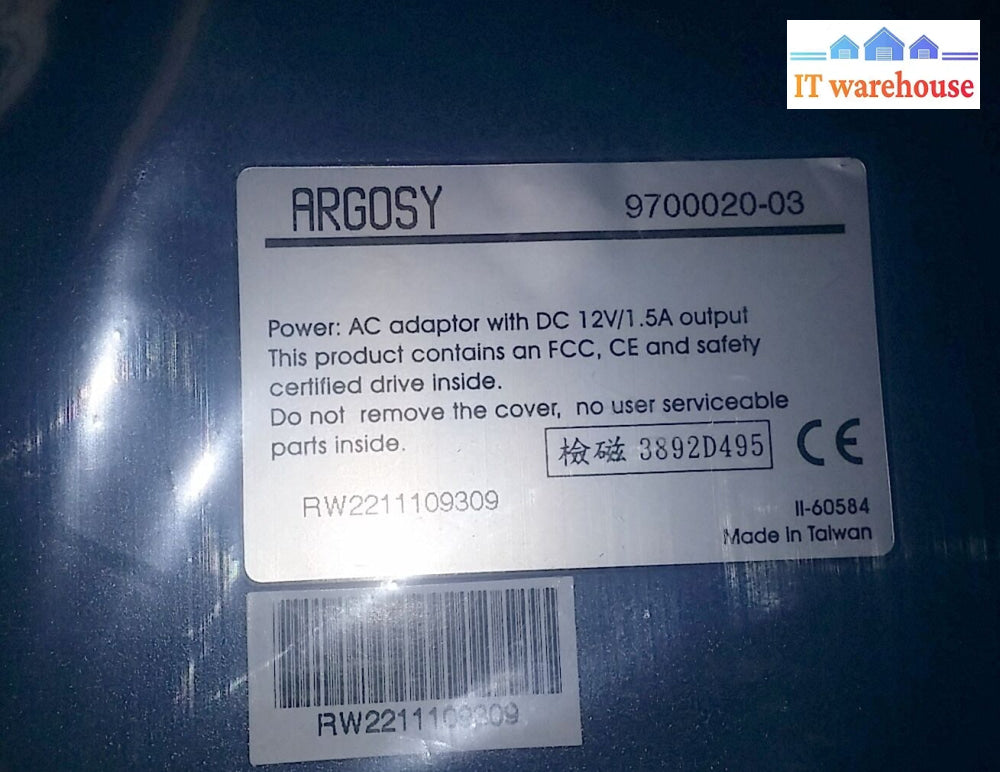Brand New Argosy Rw-860-Ku2 External Usb 2.0 To Ide Drive 40X12X40X