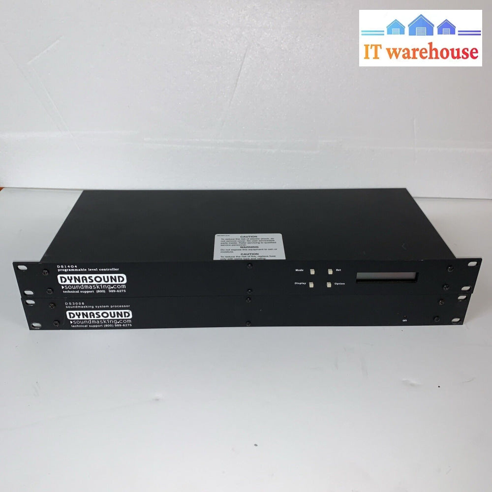 Cambridge DYNASOUND DS3002 Sound Masking Processor & DS1404 Level Controller