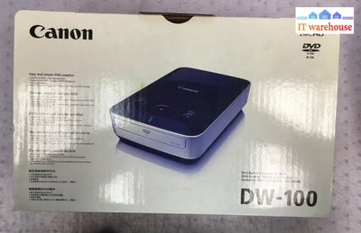 ~ Canon Dw-100 Dvd Burner Dim-860 With Power Adapter And Manual