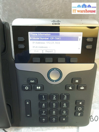 - Cisco Cp-7841 Cp-7841-K9 V04 4-Line Voip Phone Gray W/Stand