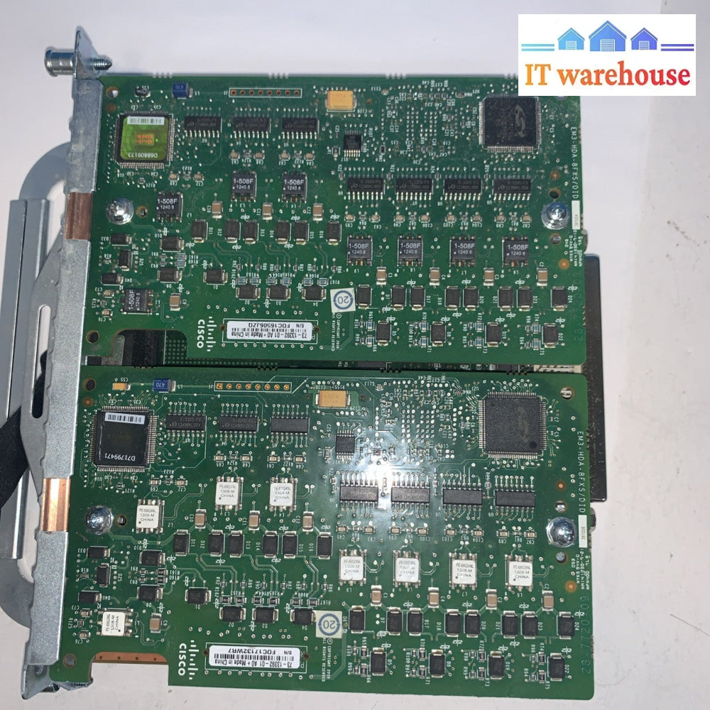 Cisco EVM-HD 8FXS/DID w/ two 73-13392-01 A0