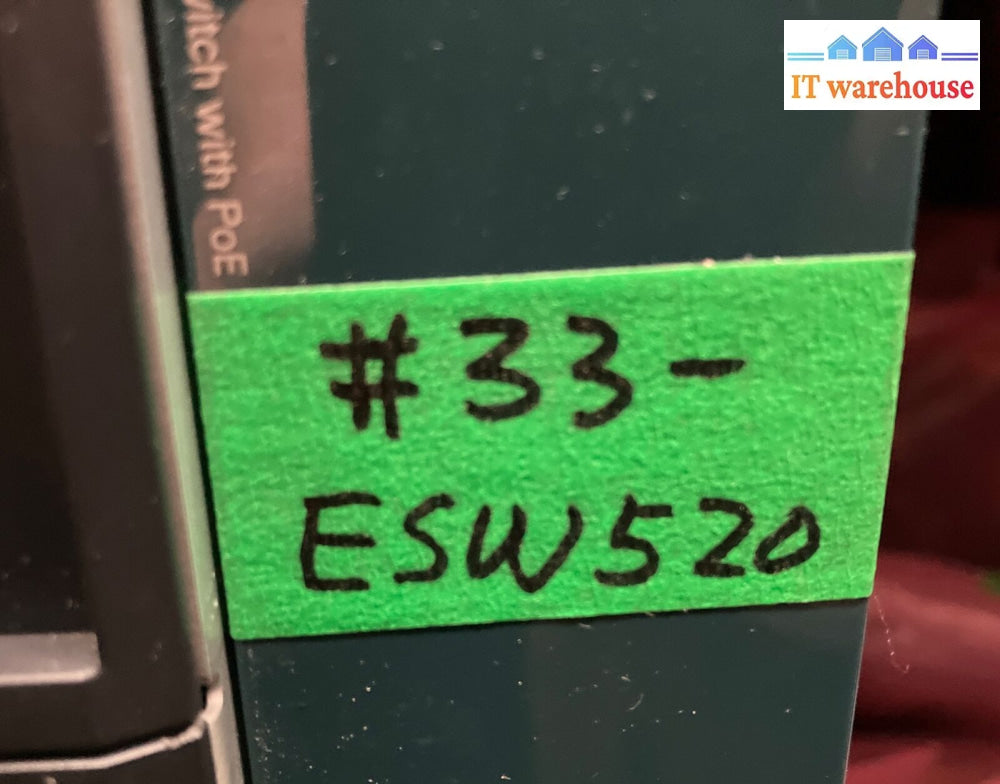 Cisco Small Business Pro Esw-520-24P-K9 24 Poe Ports 10/100 Ethernet Switch ~