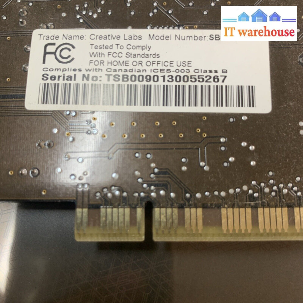 Creative Labs Sound Blaster Audigy EAX SB1394 PCI Sound Card SB0090