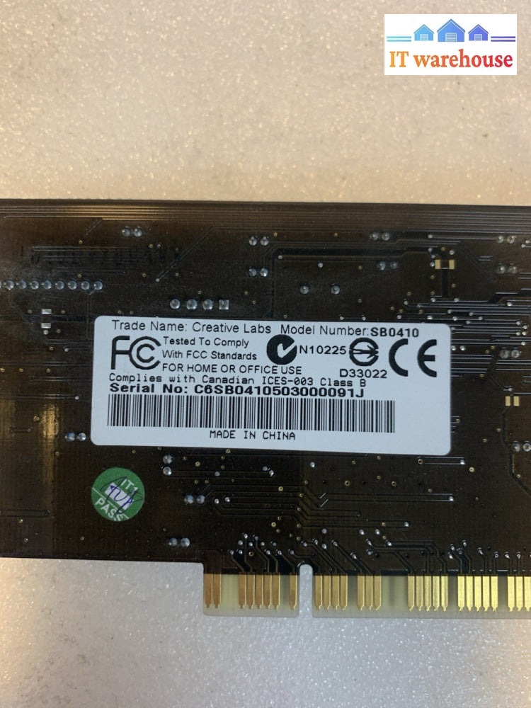 Creative Sound Blaster Live 24-bit SB0410 PCI Sound Card