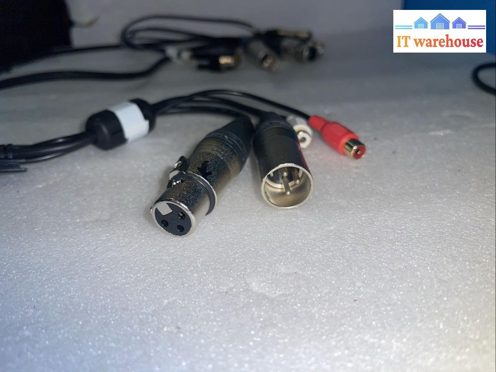 DB9 to XLR & RCA Breakout Cable Adapter Lead – RS232 Control / Audio I/O