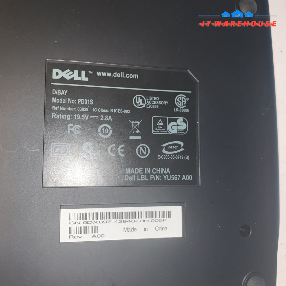 DELL 0DX897 D/BAY EXTERNAL CADDY & CD-RW DVD-ROM DRIVE 0CX828