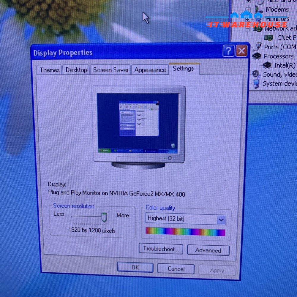 Dell Dimension 4300 P4 1.6GHZ 512MB 160GB WINDOWS XP SP3 1920X1200