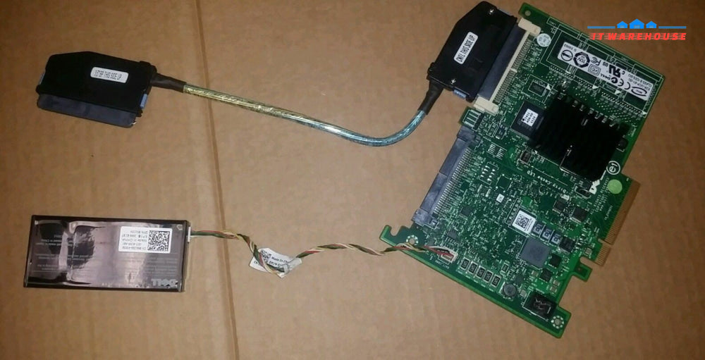 Dell H726F PERC 6i SAS PCIe RAID Controller Card w/ Cables & Battery