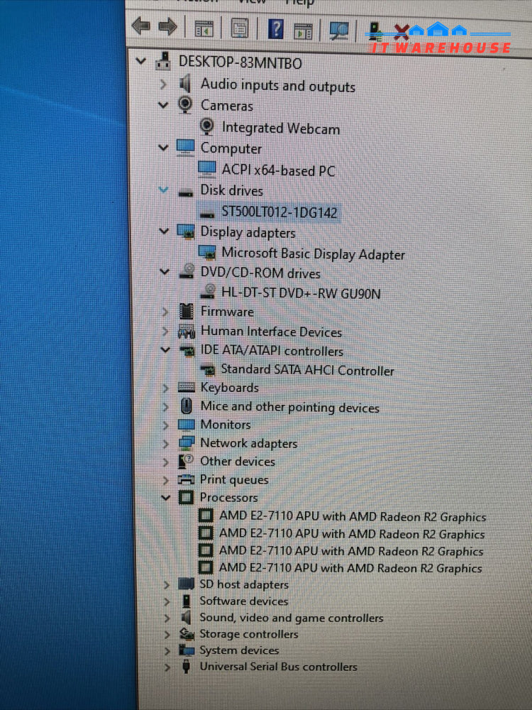 Dell Inspiron 3455 24’’ All-In-One Desktop AMD E2-7110 CPU / 4GB RAM / 500GB HDD-