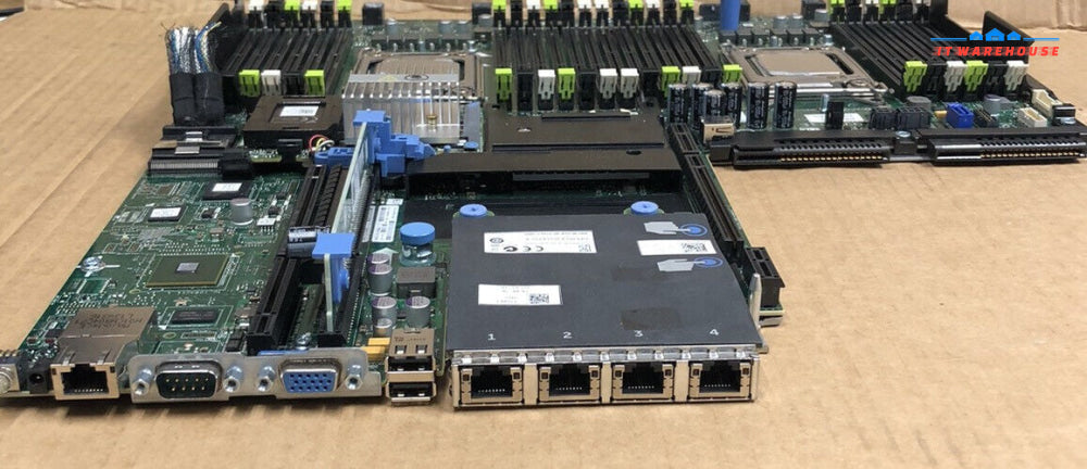 + Dell PowerEdge 620 DP/N: 0PXXHP Server Motherboard W/2x E5-2630 CPU