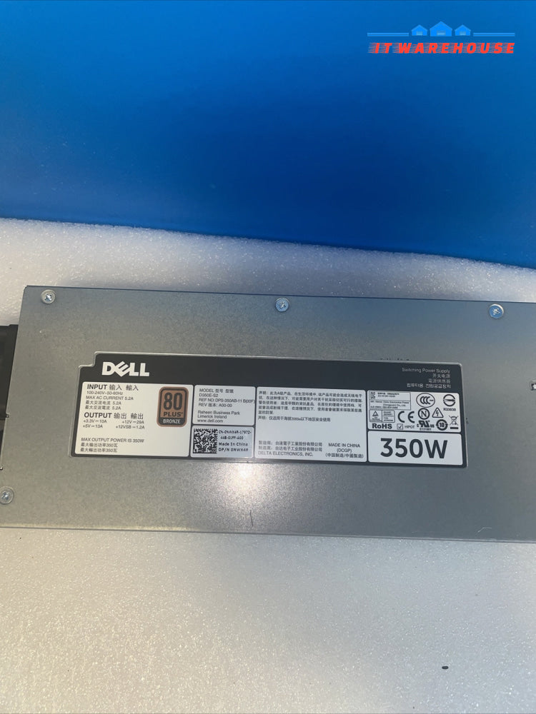 Dell PowerEdge R320 R340 350W Server Power Supply Unit 0NWX4R NWX4R
