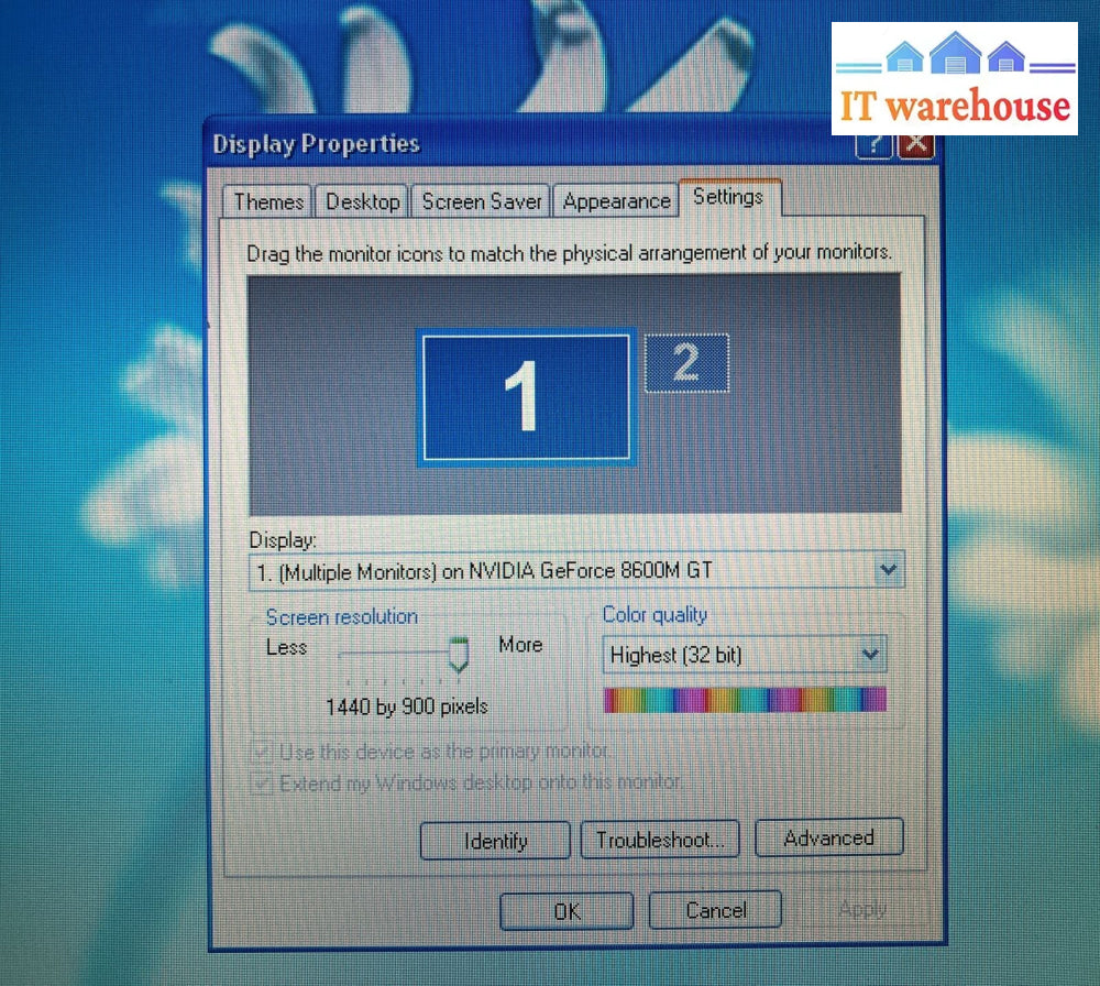 Dell Xps M1530 Pp28L 15.4’ Laptop Core 2 Duo Cpu / 3Gb Ram 250Gb Hdd /Win Xp ~