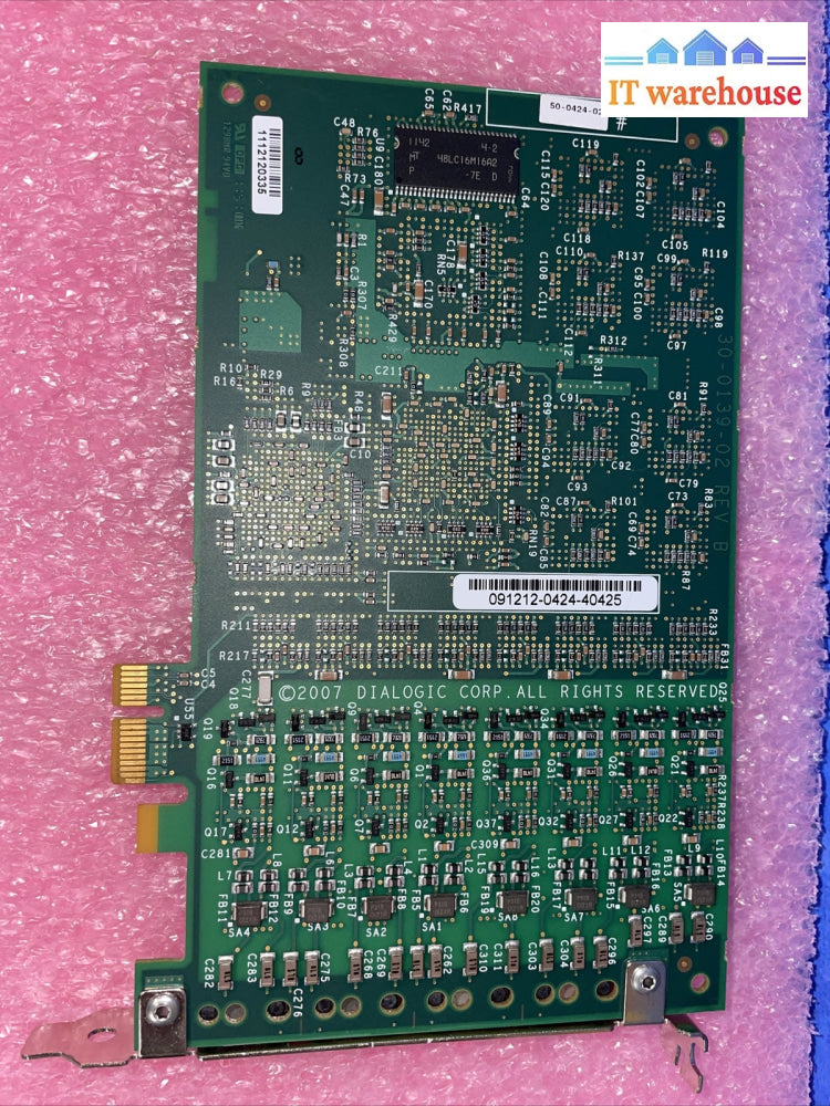 Dialogic Diva Analog-8 PCIe 50-0425-02 card