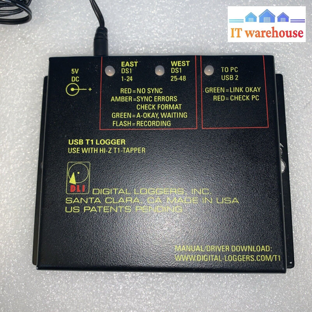 Digital Loggers Usb T1 Audio Logger Use With Hi-Z T1-Tapper (Unknown)