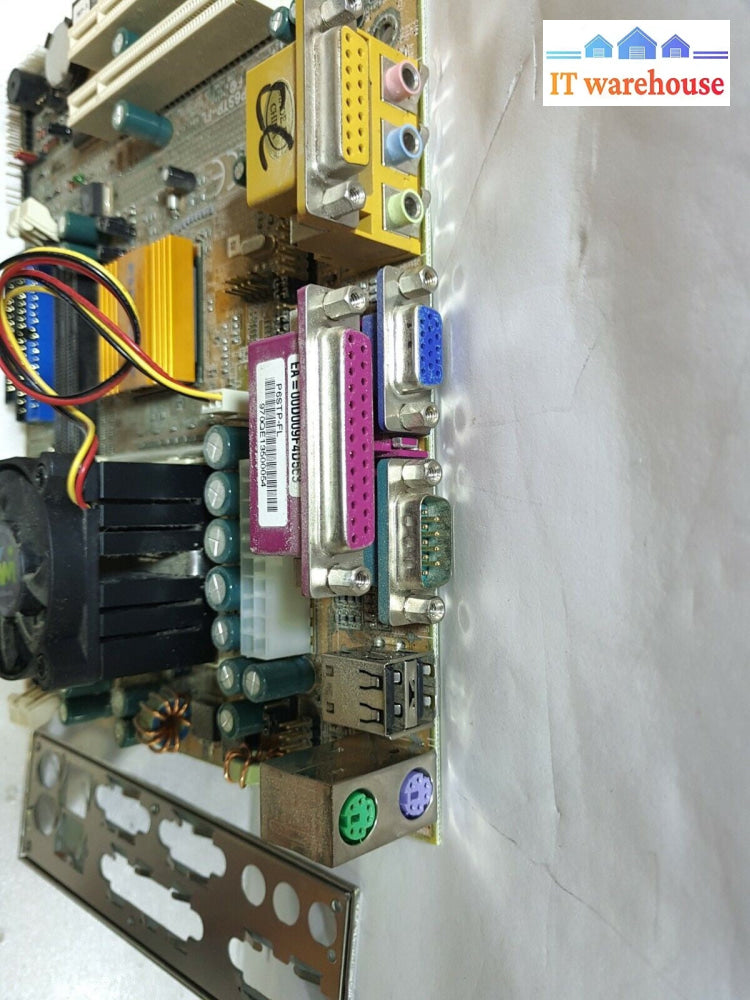 - ECS Elitlgroup P6STP-FL Mainboard PIII Socket 370 Small P3 Motherboard W/CPU