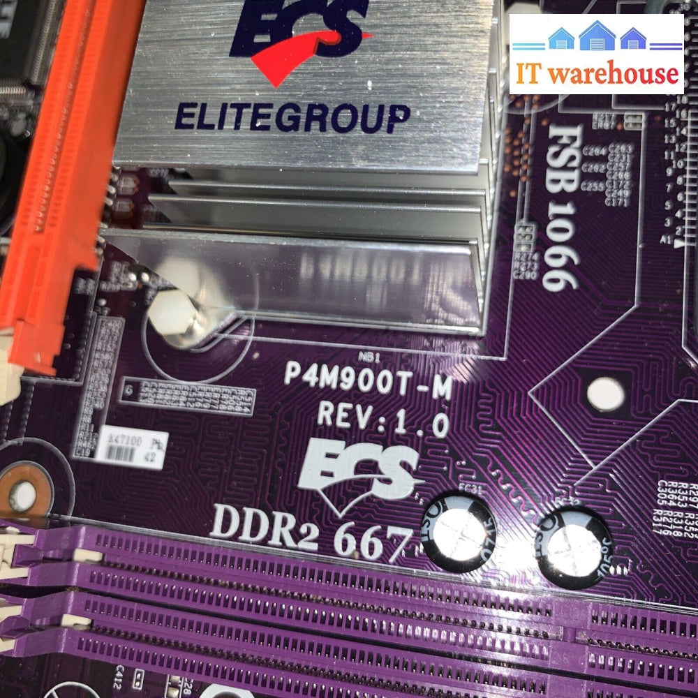 ECS P4M900T-M V1.0 Socket 775 VIA P4M900 DDR2 667 mATX Motherboard