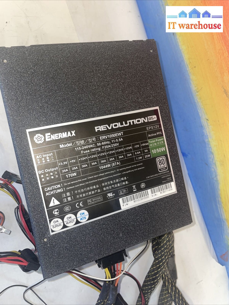 Enermax Revolution 85 + Erv1050Ewt 1050W Power Supply